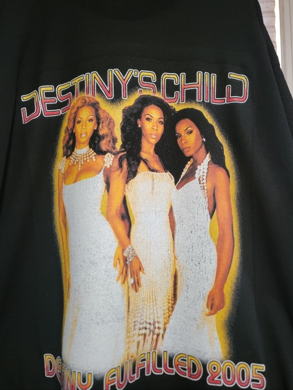 DESTINYS CHILD FULFILLED TOUR 2005 REMAKE On SHAKA HEAVYWEIGHT GARMET SHIRT